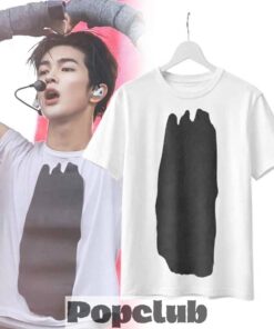 CORTIS Keonho COMME des GARÇONS Abstract Paint Stroke T-Shirt