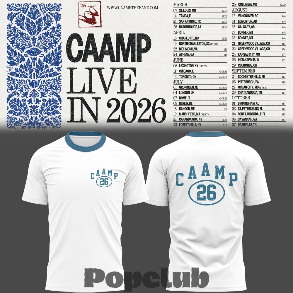 Caamp Live in 2026 Shirt Caamp Live in 2026 Shirt