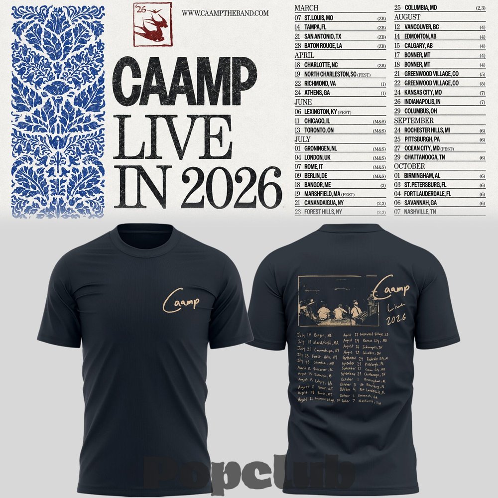 Caamp Live in 2026 Shirt Caamp Live in 2026 Shirt