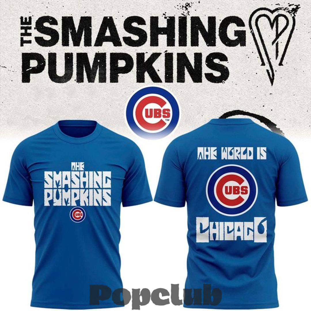Chicago Cubs x The Smashing Pumpkins 2026 Special Blue Shirt Chicago Cubs x The Smashing Pumpkins 2026 Special Blue Shirt