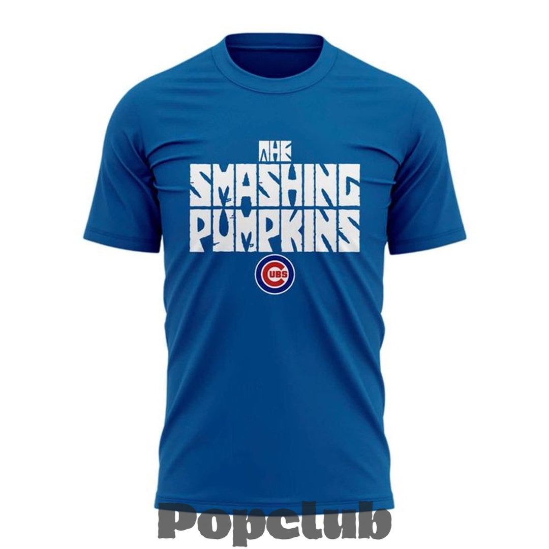 Chicago Cubs x The Smashing Pumpkins 2026 Special Blue Shirt Chicago Cubs x The Smashing Pumpkins 2026 Special Blue Shirt