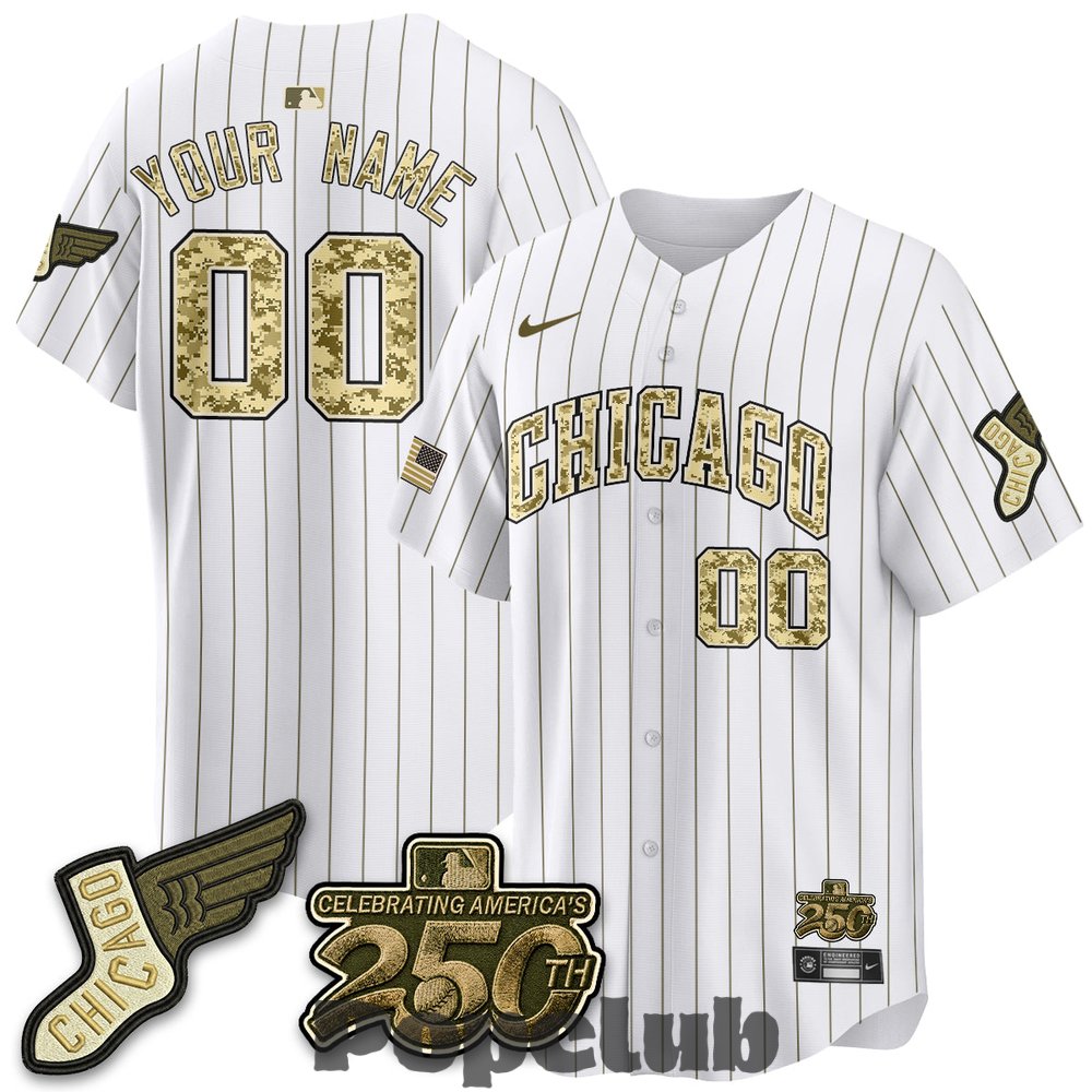 Chicago White Sox Armed Force Day 2026 Custom Baseball Jersey Chicago White Sox Armed Force Day 2026 Custom Baseball Jersey