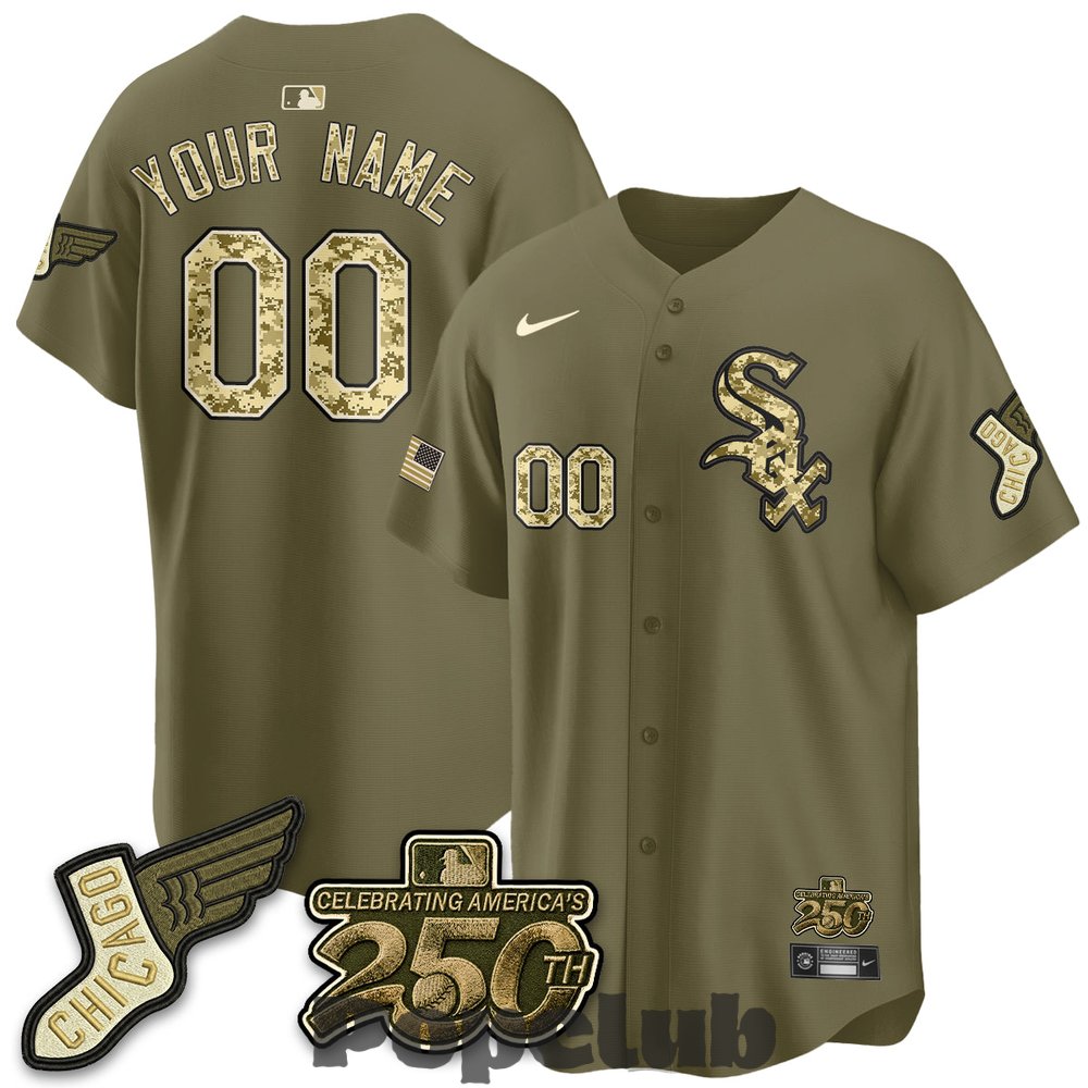 Chicago White Sox Armed Force Day 2026 Custom Baseball Jersey Chicago White Sox Armed Force Day 2026 Custom Baseball Jersey