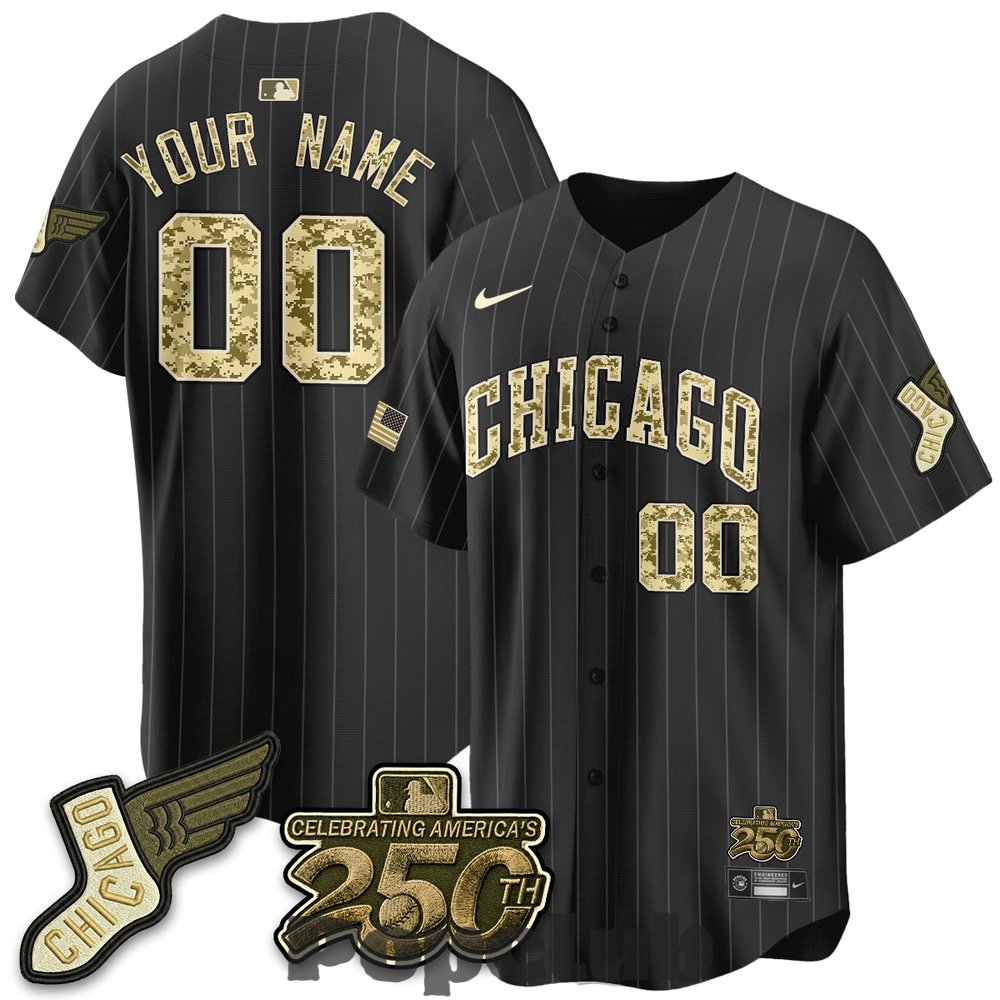 Chicago White Sox Armed Force Day 2026 Custom Baseball Jersey Chicago White Sox Armed Force Day 2026 Custom Baseball Jersey