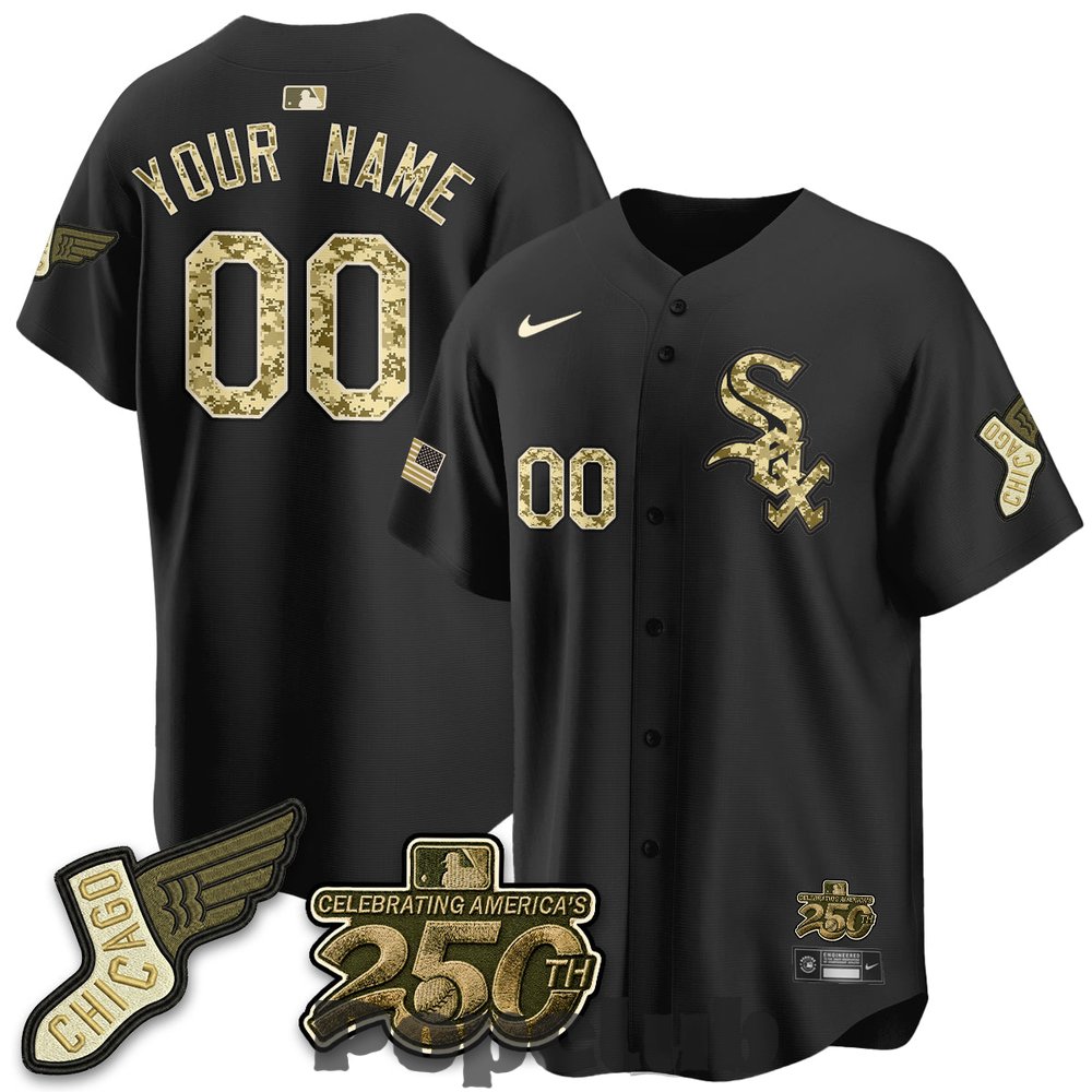 Chicago White Sox Armed Force Day 2026 Custom Baseball Jersey Chicago White Sox Armed Force Day 2026 Custom Baseball Jersey