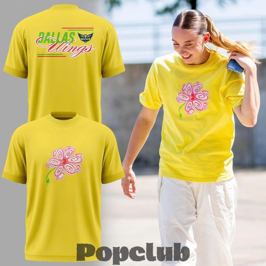 Dallas Wings S Flower 2026 Yellow Shirt Dallas Wings S Flower 2026 Yellow Shirt