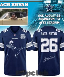 Dallas Cowboys x Zach Bryan With Heaven On Tour 2026 Football Jersey