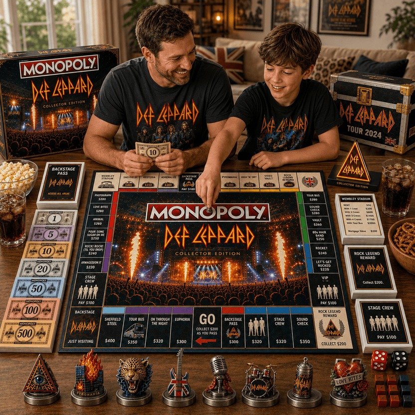 Def Leppard Monopoly Board Game – Limited Edition Def Leppard Monopoly Board Game – Limited Edition