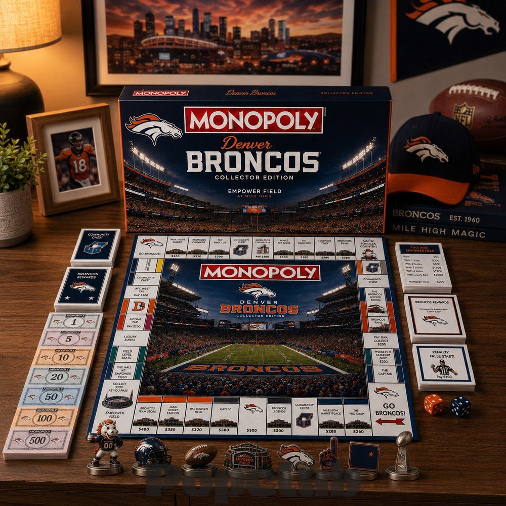 Denver Broncos Monopoly Board Game – Limited Edition Denver Broncos Monopoly Board Game – Limited Edition