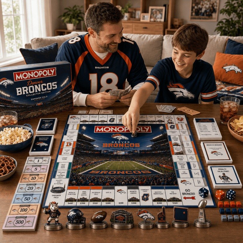 Denver Broncos Monopoly Board Game – Limited Edition Denver Broncos Monopoly Board Game – Limited Edition