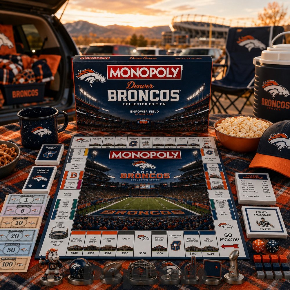 Denver Broncos Monopoly Board Game – Limited Edition Denver Broncos Monopoly Board Game – Limited Edition