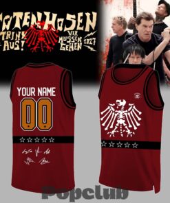 Die Toten Hosen Trink Aus! Wir Müssen Gehen Tour 2026/27 Custom Basketball Jersey