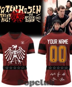 Die Toten Hosen Trink Aus! Wir Müssen Gehen Tour 2026/27 Custom Football Jersey