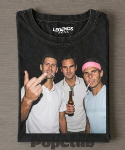Djokovic & Nadal & Federer Smoke Tee