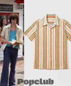 Dominic Sessa Tony Movie 70s Vintage Stripe Hawaiian Shirt