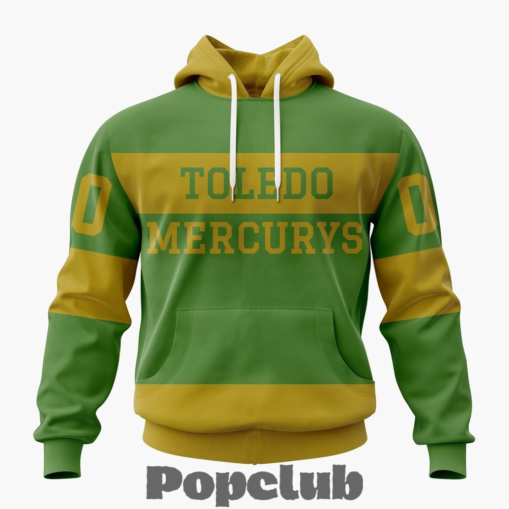 Toledo Walleye 2026-27 Personalized 1952 Mercurys Throwback Design Hoodie Toledo Walleye 2026-27 Personalized 1952 Mercurys Throwback Design Hoodie