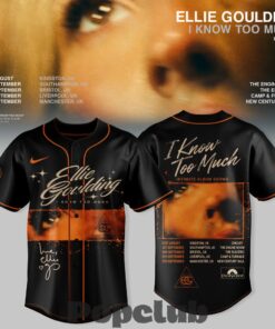 Ellie Goulding I Know Too Much Tour Special Baseball Jersey