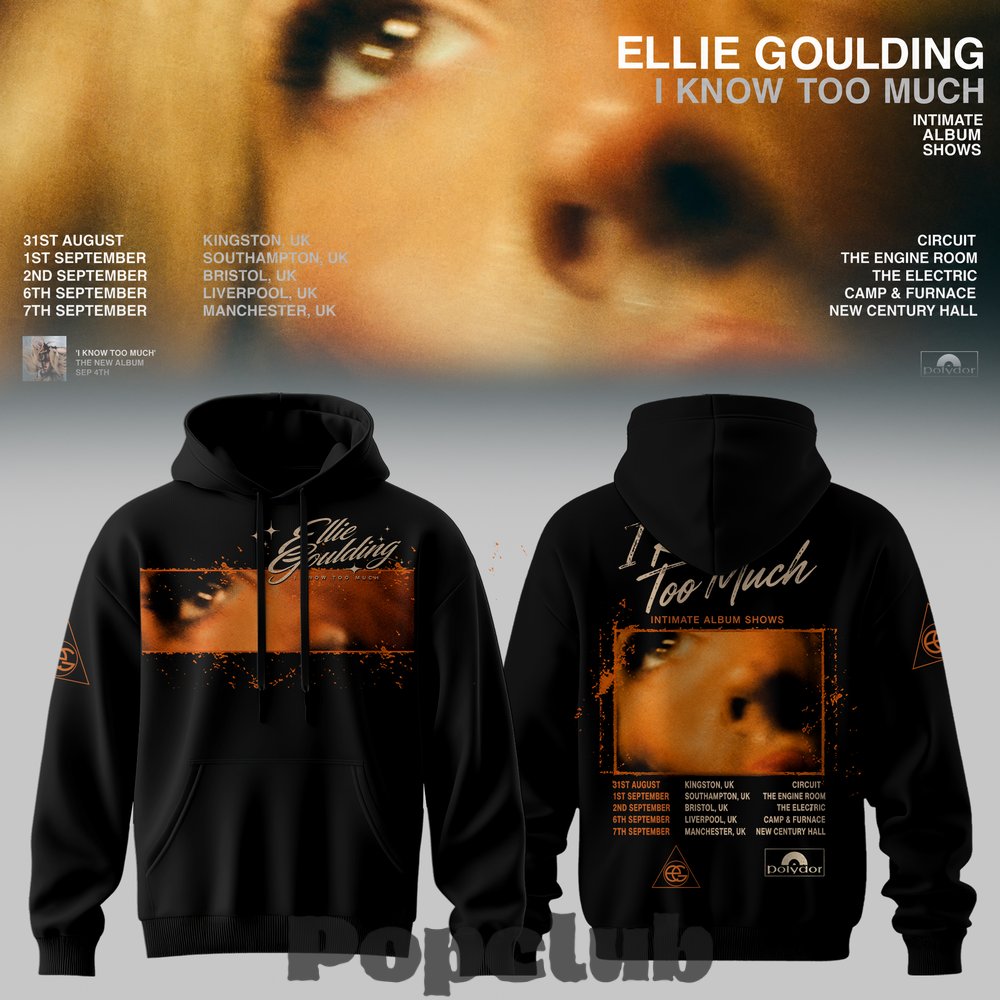 Ellie Goulding I Know Too Much Tour Special Hoodie Ellie Goulding I Know Too Much Tour Special Hoodie