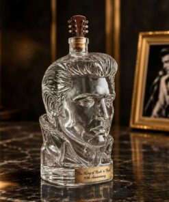 Elvis Presley The King of Rock n Roll 90th Anniversary Whiskey Bottle