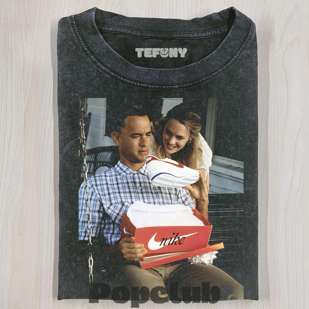 FORREST GUMP N1KE CORTEZ SHOES T-SHIRT FORREST GUMP N1KE CORTEZ SHOES T-SHIRT