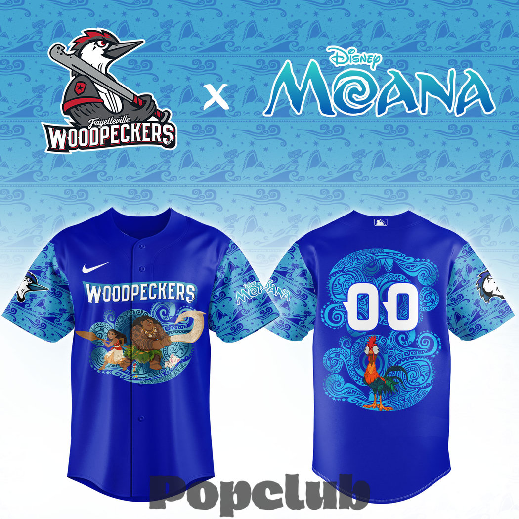 Fayetteville Woodpeckers x Moana Night Custom Jersey Fayetteville Woodpeckers x Moana Night Custom Jersey