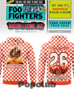 Foo Fighters 🎸🎤 “Take Cover Tour 2026” in Nashville, TN Hoodie