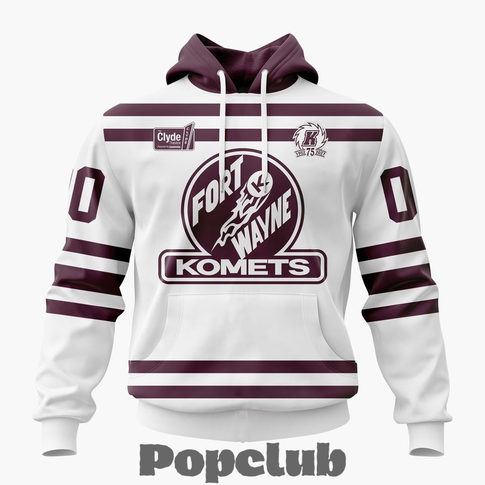 Fort Wayne Komets Personalized 1952 Throwbacks Design Hoodie Fort Wayne Komets Personalized 1952 Throwbacks Design Hoodie