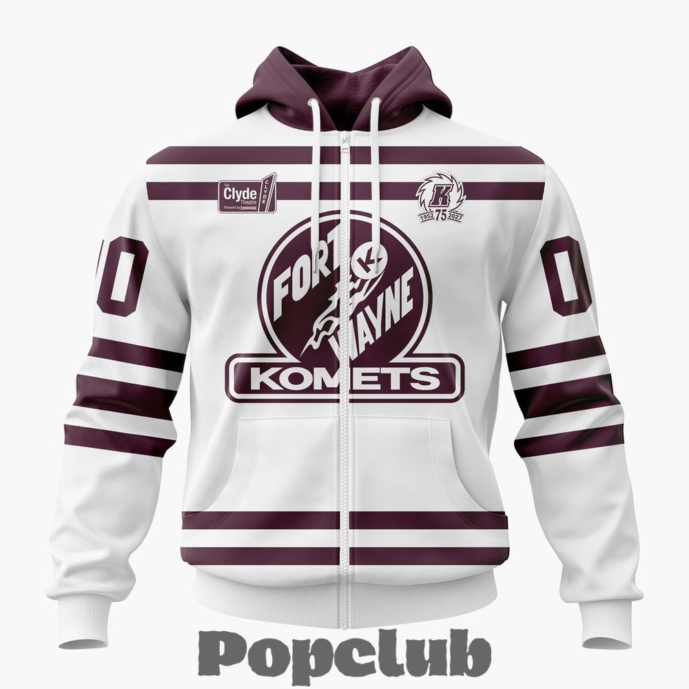 Fort Wayne Komets Personalized 1952 Throwbacks Design Hoodie Fort Wayne Komets Personalized 1952 Throwbacks Design Hoodie