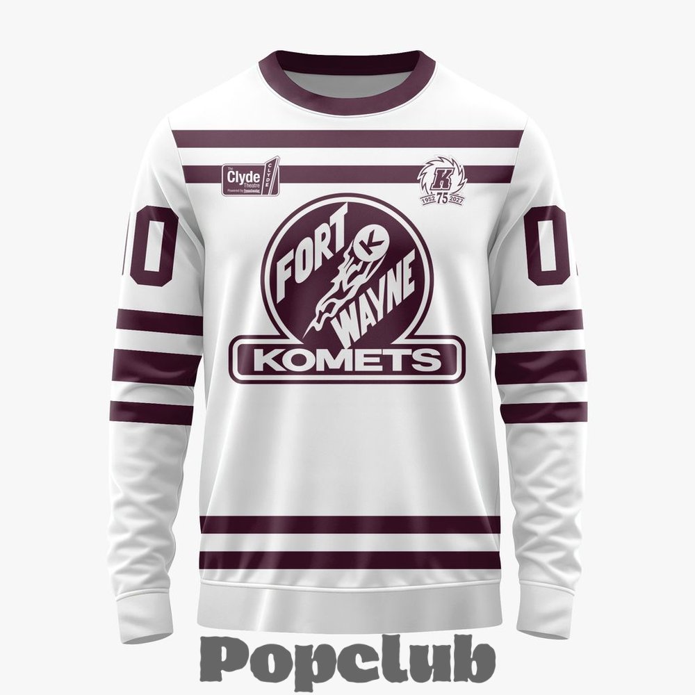 Fort Wayne Komets Personalized 1952 Throwbacks Design Hoodie Fort Wayne Komets Personalized 1952 Throwbacks Design Hoodie
