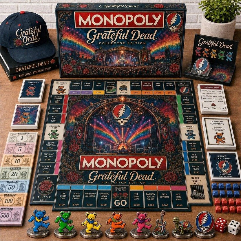 Grateful Dead Monopoly Board Game – Limited Edition Grateful Dead Monopoly Board Game – Limited Edition