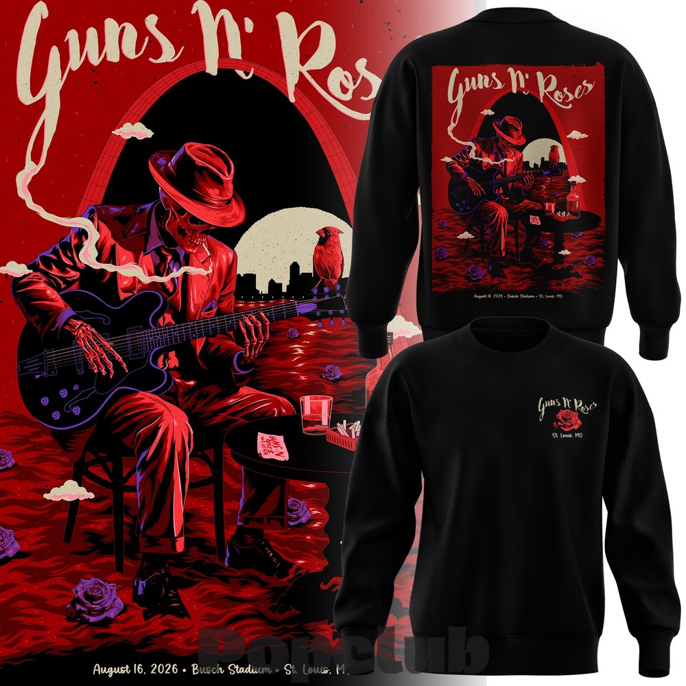 Guns N’ Roses x St. Louis Cardinals 2026 Sweatshirt Guns N’ Roses x St. Louis Cardinals 2026 Sweatshirt
