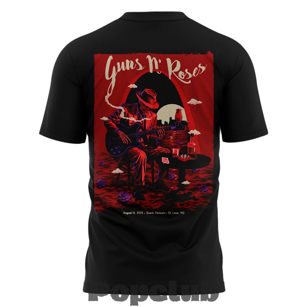 Guns N’ Roses x St. Louis Cardinals 2026 T-Shirt Guns N’ Roses x St. Louis Cardinals 2026 T-Shirt
