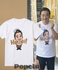 Hajsai Cute Cartoon Baker Holding Donut T-Shirt