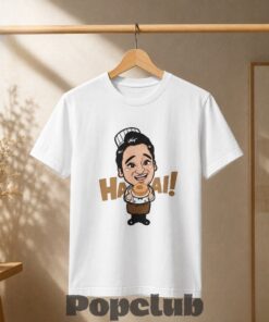 Hajsai Cute Cartoon Baker Holding Donut T-Shirt