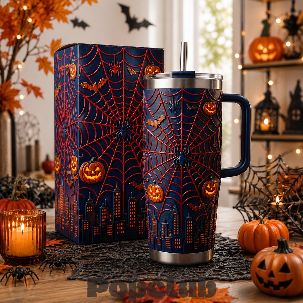 Halloween Spider Web Pumpkin Spooky Custom Tumbler Halloween Spider Web Pumpkin Spooky Custom Tumbler
