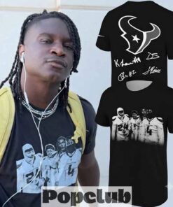 Houston Texans Players Tribute Signatures T-Shirt