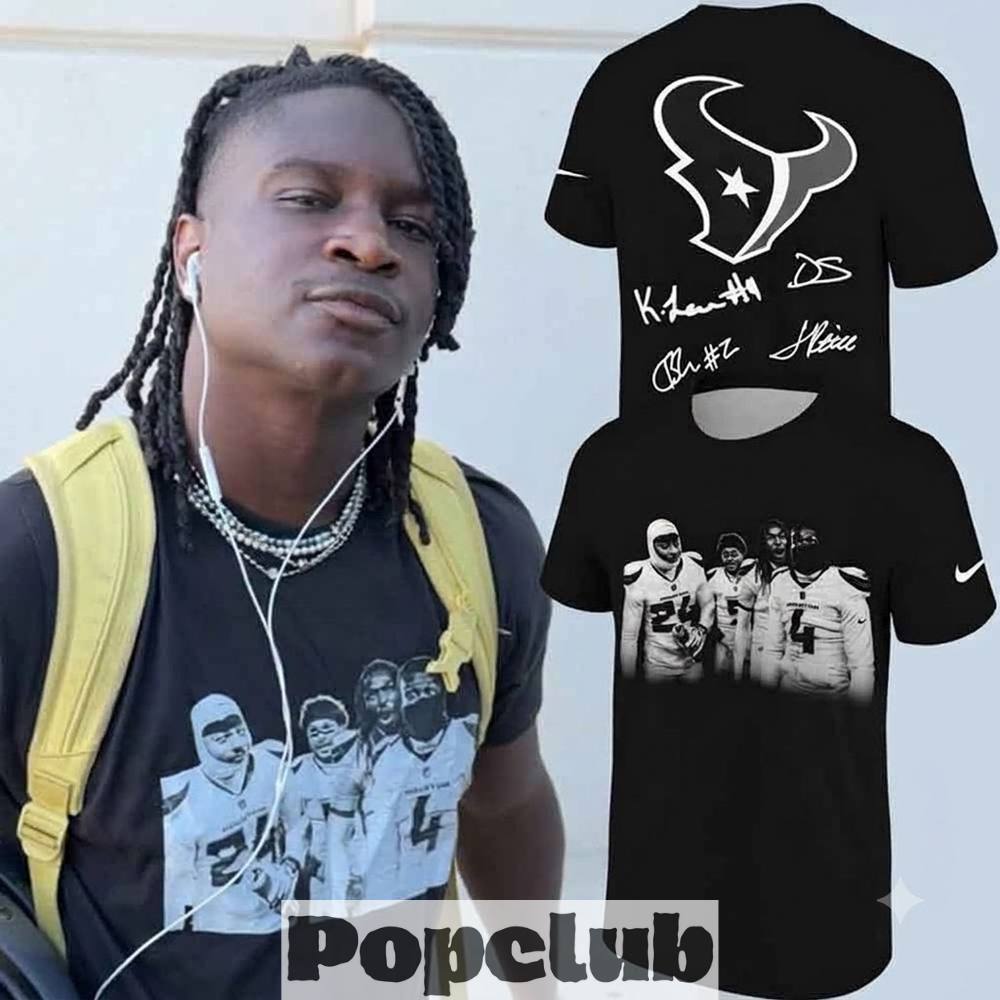Houston Texans Players Tribute Signatures T-Shirt Houston Texans Players Tribute Signatures T-Shirt