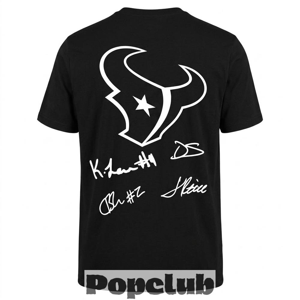 Houston Texans Players Tribute Signatures T-Shirt Houston Texans Players Tribute Signatures T-Shirt