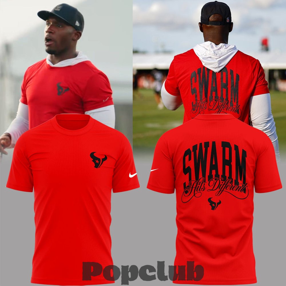 Houston Texans Swarm Hits Different T-Shirt Houston Texans Swarm Hits Different T-Shirt