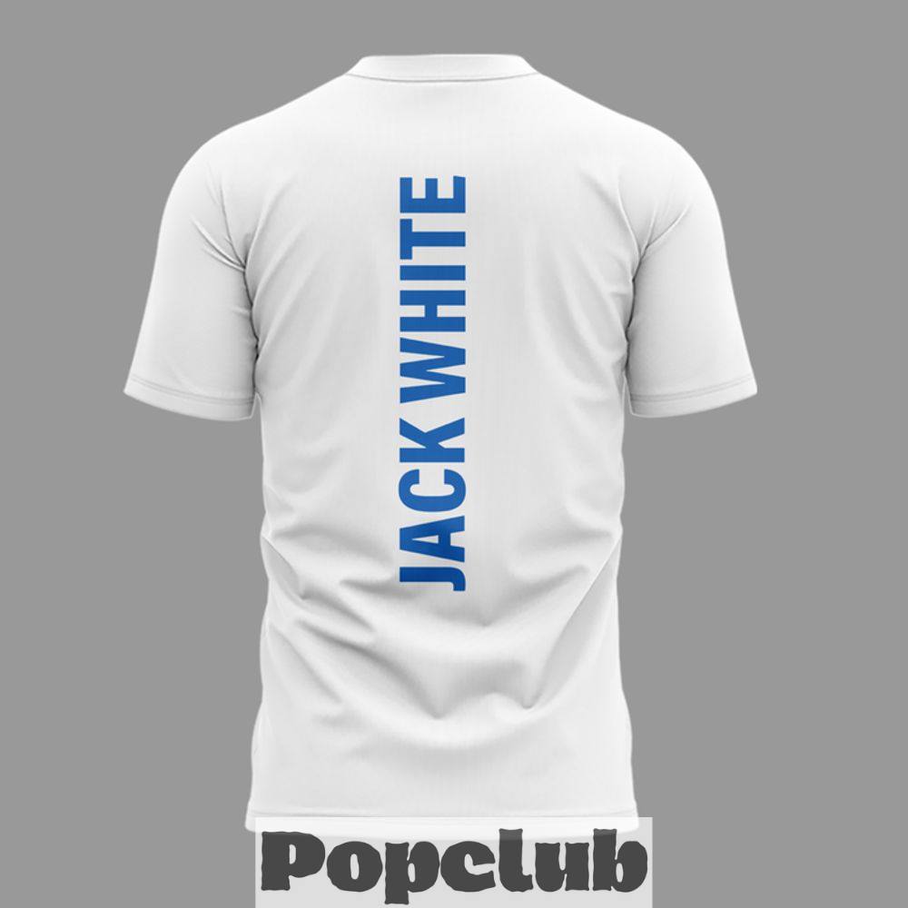 Jack White Live 2026 Tour Limited Edition White T-Shirt Jack White Live 2026 Tour Limited Edition White T-Shirt