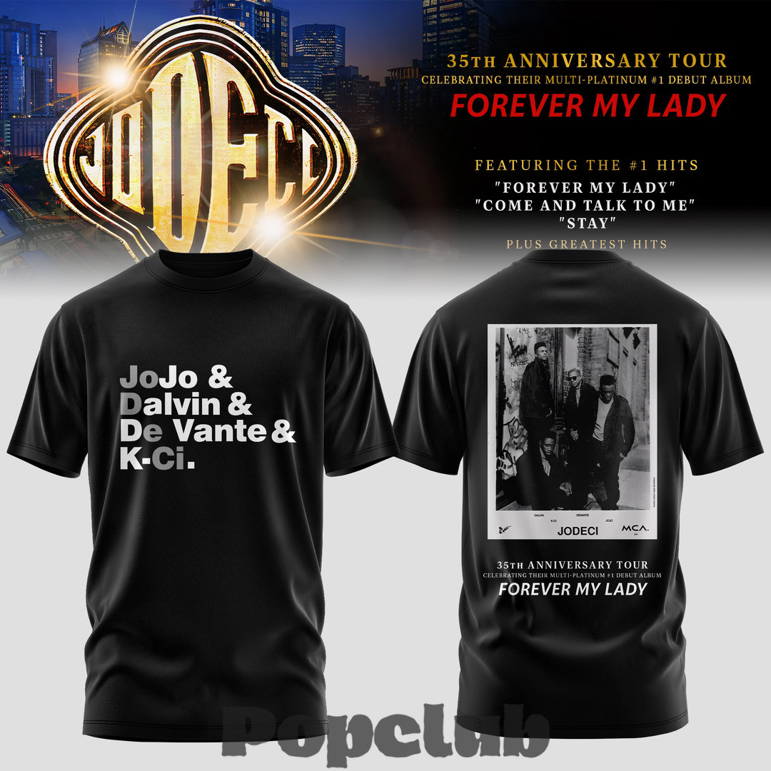 Jodeci Forever My Lady 35th Anniversary Tour Premium Graphic T-Shirt Jodeci Forever My Lady 35th Anniversary Tour Premium Graphic T-Shirt
