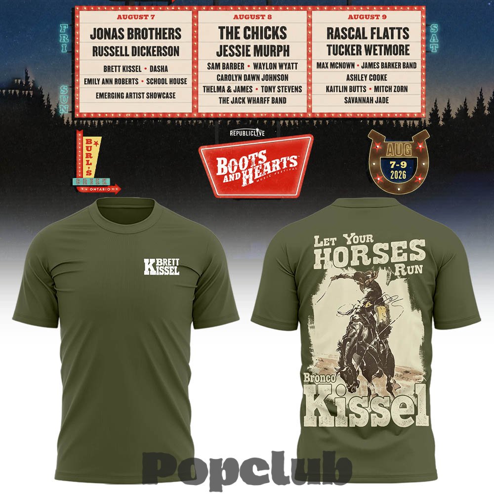 Jonas Brothers Boots And Hearts Festival 2026 3D Shirt Jonas Brothers Boots And Hearts Festival 2026 3D Shirt