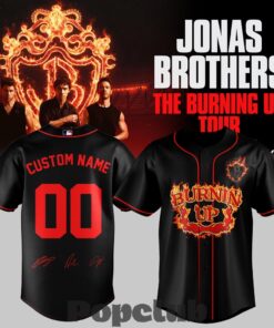 Jonas Brothers The Burning Up Tour Custom Baseball Jersey