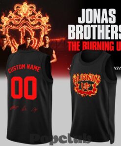 Jonas Brothers The Burning Up Tour Custom Basketball Jersey