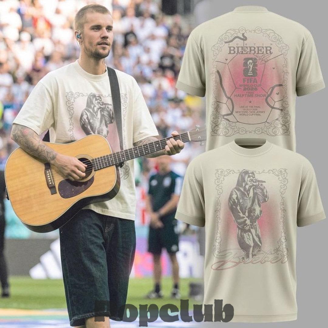 Justin Bieber World Cup 2026 Halftime Show Special T-Shirt Justin Bieber World Cup 2026 Halftime Show Special T-Shirt