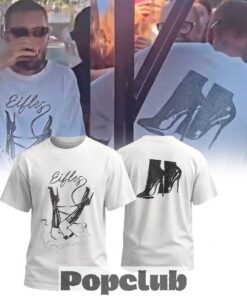 Justin Bieber in Panarea Eifles Heels T-Shirt