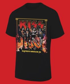 KISS Band Framed Destroys Anaheim T-Shirt