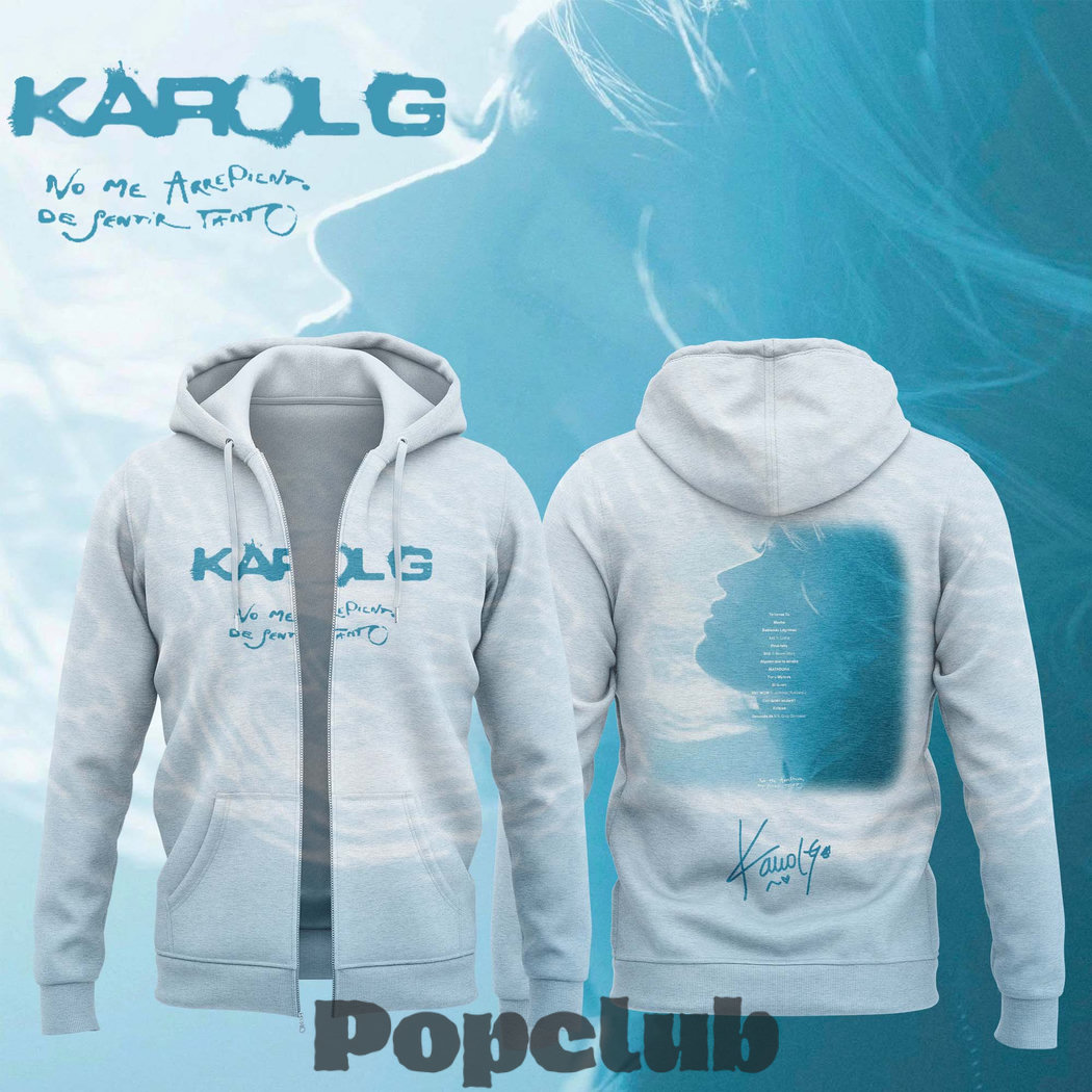 Karol G Album “NO ME ARREPIENTO DE SENTIR TANTO” Hoodie Karol G Album “NO ME ARREPIENTO DE SENTIR TANTO” Hoodie