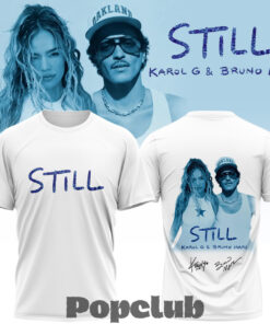 Karol G & Bruno Mars “STILL” Limited Edition Signature T-Shirt Karol G & Bruno Mars “STILL” Limited Edition Signature T-Shirt