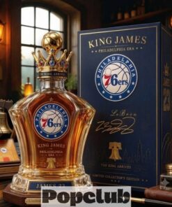 Lebron James NBA Philadelphia 76ers The King Arrives Whiskey Decanter